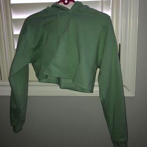 Urban Outfitters Teal Cropped Sweater XS